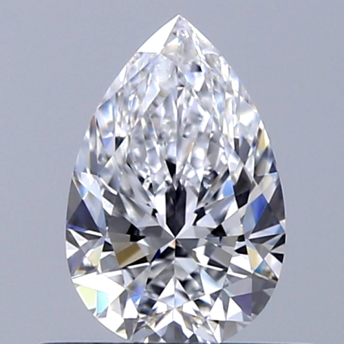 0.52 carat D-VS1 Natūralus Pear Deimantas (1)
