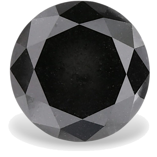 2.02 carat Fancy Black-VVS2 Excellent cut Natūralus Round Deimantas (1)