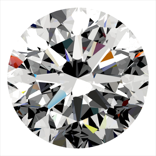 0.3 carat H-VVS2 GD cut Natūralus Round Deimantas (1)