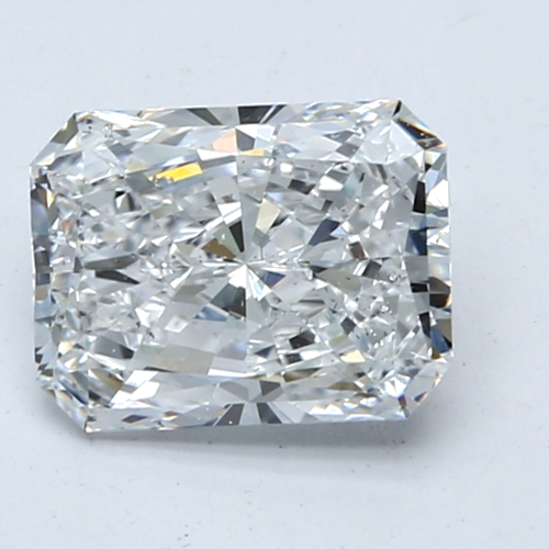 2.01 carat D-SI2 Natūralus Radiant Deimantas (1)