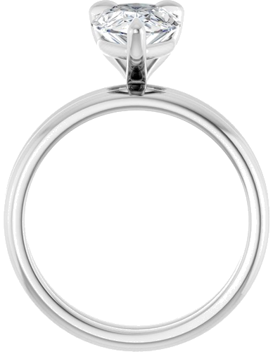 Sužadėtuvių Žiedas „Solitaire“ 585 Baltojo Aukso Pear Shape 10mm x 7mm (7)