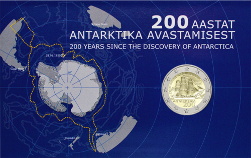 2020 Estonia Antarctica 2 euro BU coin in coincard (1)