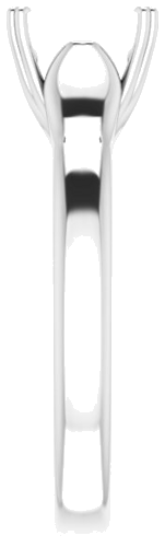 Sužadėtuvių Žiedas „Solitaire“ 950 Platinos Square 6mm (4)