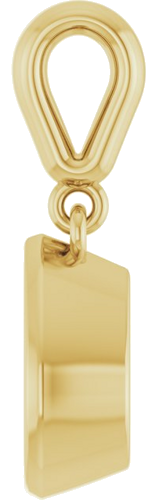 Pakabukas „Bezel-Set Charm“ 14k yellow gold Pear 8mm x 6mm (3)