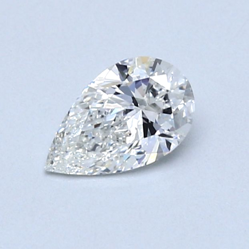 0.5 carat F-VS1 Natūralus Pear Deimantas (1)