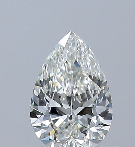 0.5 carat H-IF Natūralus Pear Deimantas (1)