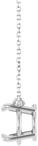 Pakabukas „Solitaire“ 585 Baltojo Aukso Oval 11mm x 9mm (3)