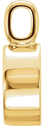 14K Yellow 8 mm Round Bezel-Set Pendant Mounting (2)