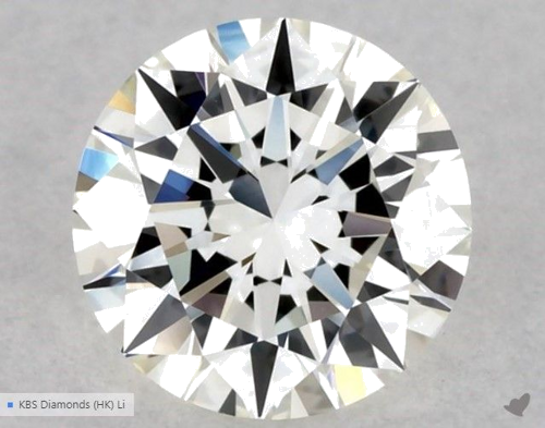 0.5 carat I-VVS2 Excellent cut Natūralus Round Deimantas (1)