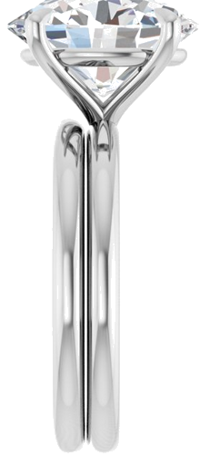 Sužadėtuvių Žiedas „Claw-Prong Solitaire“ 10k white gold Oval 12mm x 10mm (9)