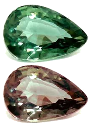 0.34 carat GREEN Pear Alexandrite (1)