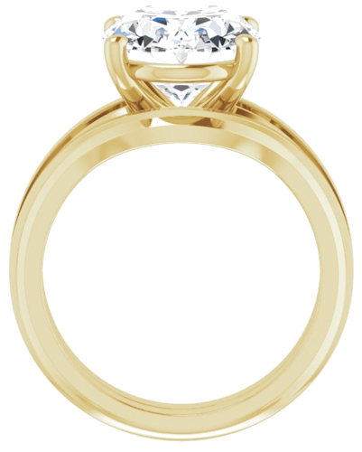 Sužadėtuvių Žiedas „Solitaire“ 14k yellow gold Oval 12mm x 10mm (7)