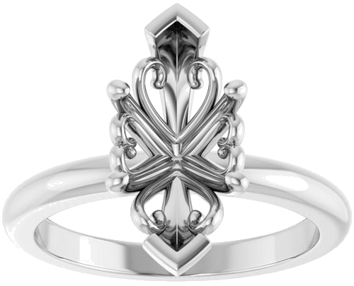 Sužadėtuvių Žiedas „Solitaire“ 950 Platinos Marquise 13mm x 6.5mm (3)