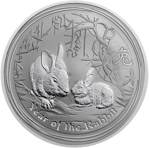 1/2 oz Truša gads 2011 (Lunar II) Austrālijas sudraba monēta (1)
