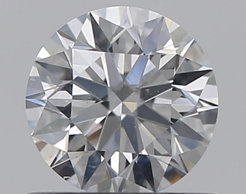 0.58 carat F-SI2 Excellent cut Natūralus Round Deimantas (1)