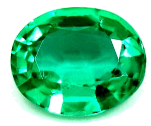 0.57 carat GREEN Oval Smaragdas (1)