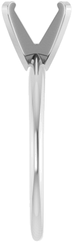 Sužadėtuvių Žiedas „Solitaire“ 585 Baltojo Aukso Round 8mm (4)
