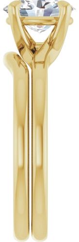 Sužadėtuvių Žiedas 14k yellow gold Oval 8mm x 6mm (9)