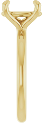 10K Yellow  10x8 mm Oval Solitaire Engagement Ring Mounting (4)