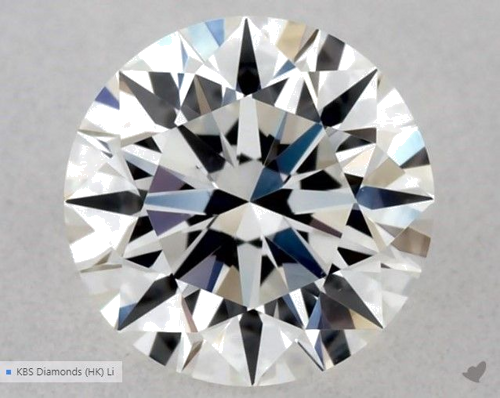 0.51 carat G-VVS2 Excellent cut Natūralus Round Deimantas (1)