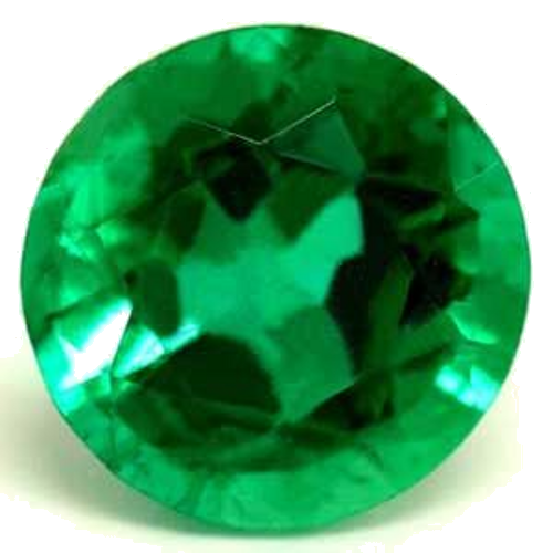0.3 carat GREEN Round Smaragdas (1)