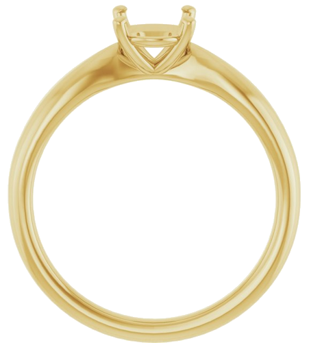 Sužadėtuvių Žiedas „Solitaire“ 585 Geltonojo Aukso Oval 8mm x 6mm (2)
