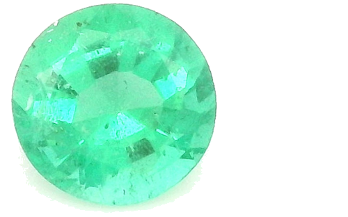 0.35 carat GREEN Round Smaragdas (1)