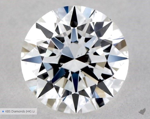 0.51 carat E-VS2 Excellent cut Natūralus Round Deimantas (1)