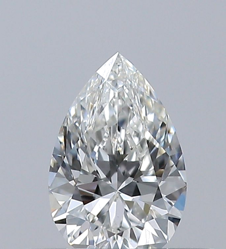0.32 carat G-VVS2 Natūralus Pear Deimantas (1)