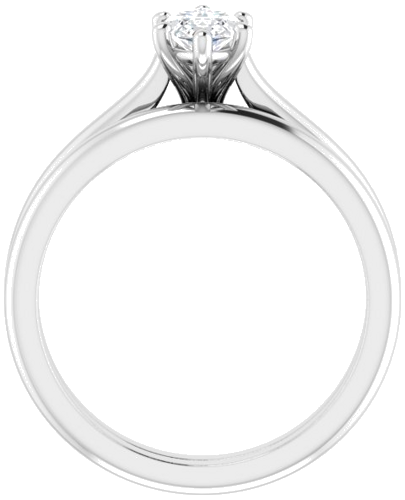 Sužadėtuvių Žiedas „Solitaire“ 585 Baltojo Aukso Marquise 9mm x 4.5mm (7)