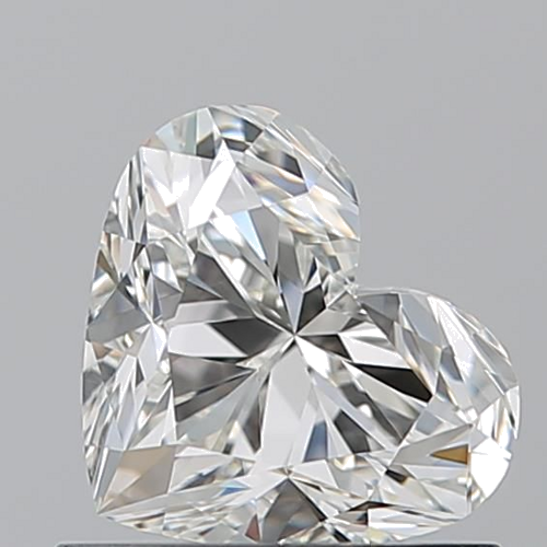 0.9 carat I-VVS1 Natūralus Heart Deimantas (1)