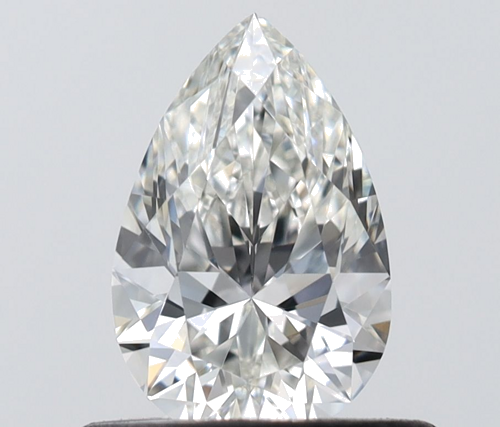 0.5 carat H-VVS2 Natūralus Pear Deimantas (1)