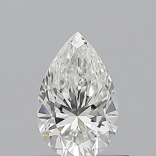 0.5 carat G-VS2 Natūralus Pear Deimantas (1)