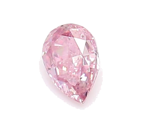 0.15 carat Fancy Intense Purplish Pink-SI2 Natūralus Pear Deimantas (1)