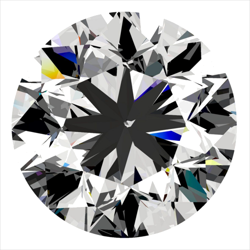 0.4 carat G-VS2 GD cut Natūralus Round Deimantas (1)