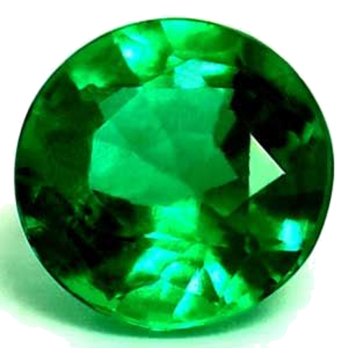 0.33 carat GREEN Round Smaragdas (1)