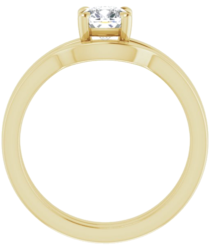 Sužadėtuvių Žiedas „Claw-Prong Solitaire“ 14k yellow gold Cushion 5mm (7)