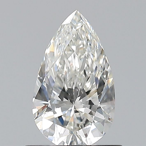 0.7 carat G-VS2 Natūralus Pear Deimantas (1)
