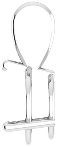 14K White 10.5 mm Round 3-Prong Pendant Mounting (3)