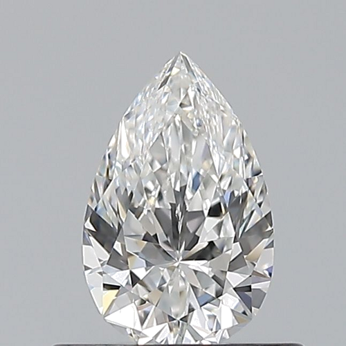 0.5 carat F-VVS1 Natūralus Pear Deimantas (1)
