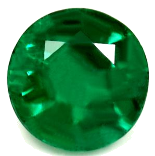 0.4 carat GREEN Round Smaragdas (1)