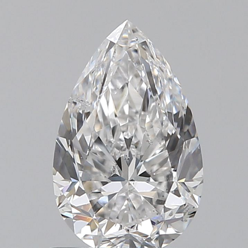 0.9 carat E-SI2 Natūralus Pear Deimantas (1)
