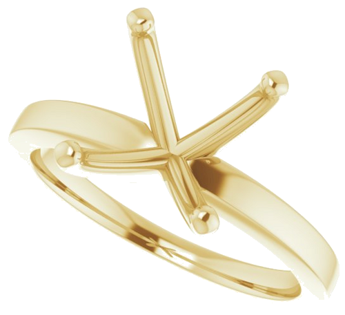 Sužadėtuvių Žiedas „Solitaire“ 585 Geltonojo Aukso Oval 11mm x 9mm (5)