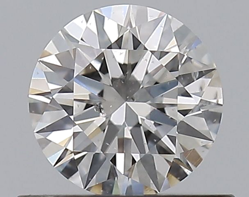 0.53 carat G-SI2 Excellent cut Natūralus Round Deimantas (1)