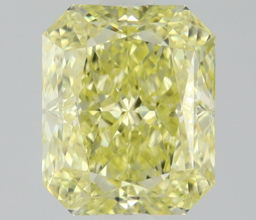 0.65 carat Fancy Yellow-VVS2 Natūralus Radiant Deimantas (1)