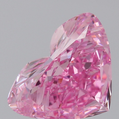 0.66 carat Fancy Vivid Purplish Pink-IF Natūralus Heart Deimantas (1)