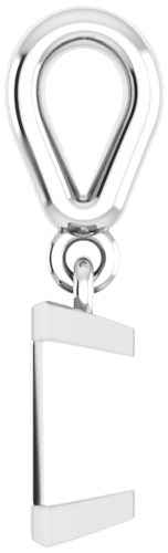 Pakabukas „Bezel-Set“ 925 Sidabro Emerald 6mm x 4mm (3)