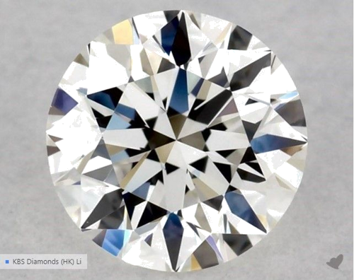 0.5 carat G-VVS2 Excellent cut Natūralus Round Deimantas (1)