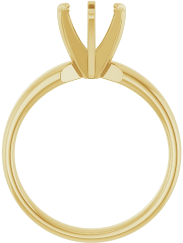 Sužadėtuvių Žiedas „Solitaire“ 585 Geltonojo Aukso Round 7mm (2)