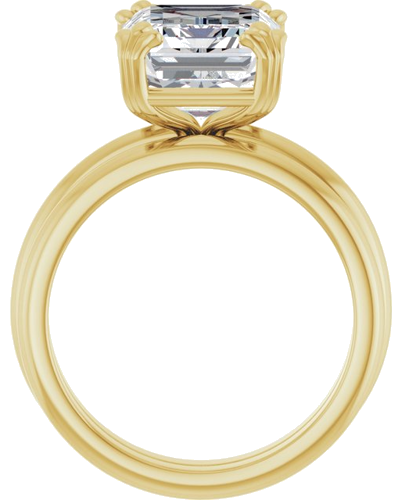 Sužadėtuvių Žiedas „Solitaire“ 14k yellow gold Emerald 11mm x 9mm (7)
